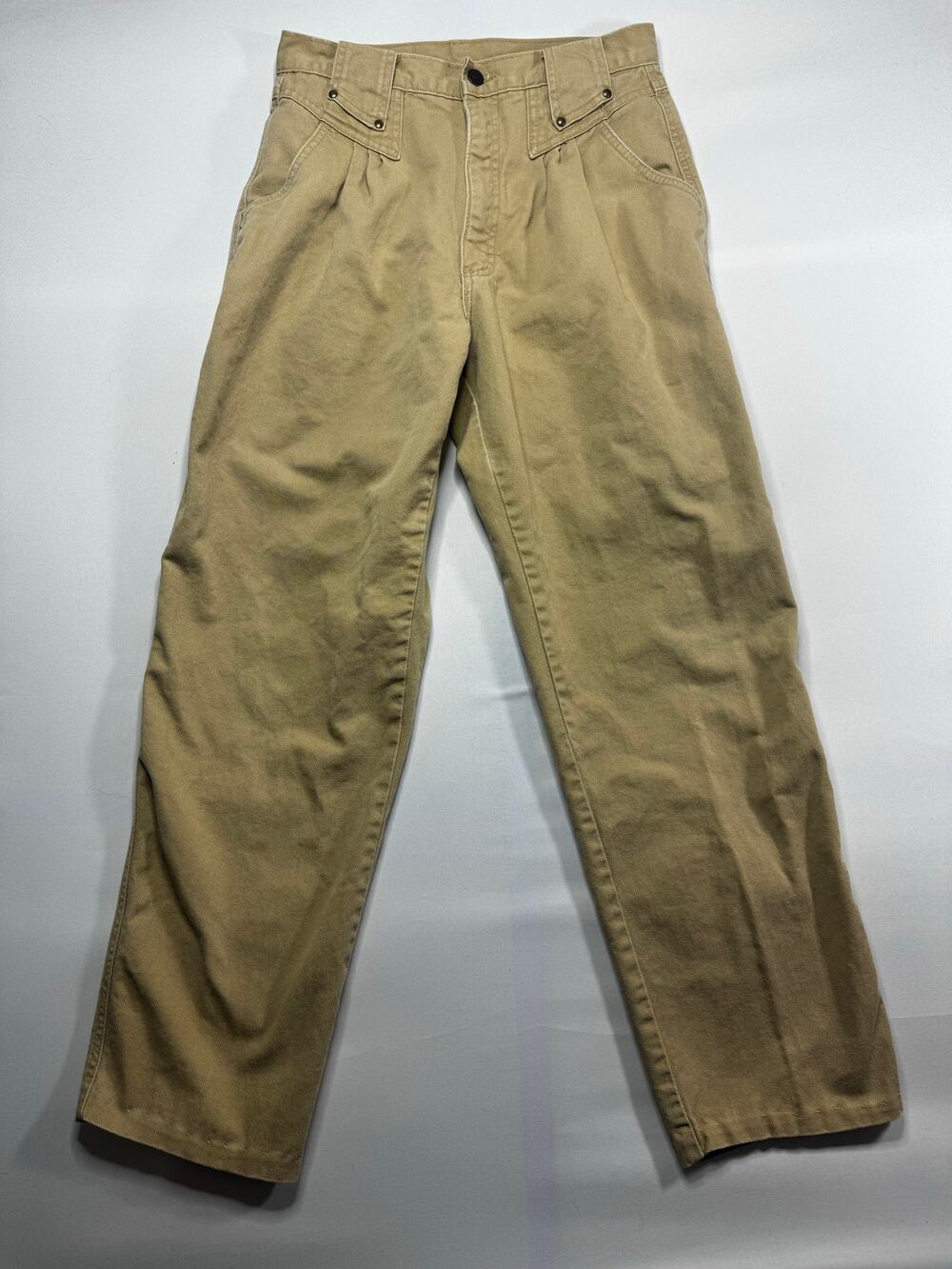 Vintage Roper Women's High Waisted Straight Tan Jeans - Size 9 (27x29.5)*